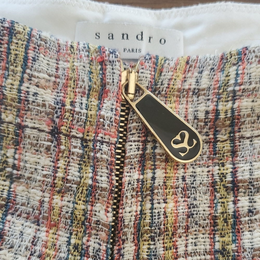 Sandro Multicolor High Waist Women Shorts